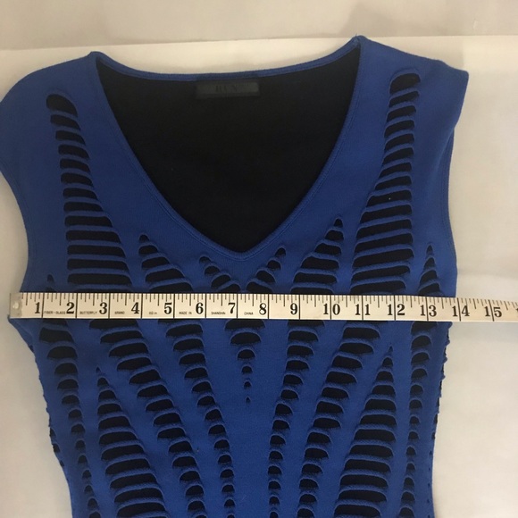 RVN one-of-a-kind XS dress Slit Textured Stretchy - Picture 2 of 5